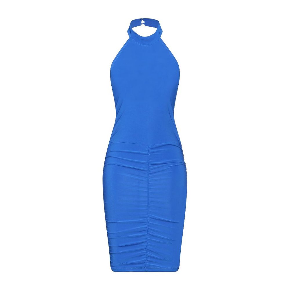MARC ELLIS Blue Jersey Pencil Dress: Italian Elegance Meets Modern Style, Size S